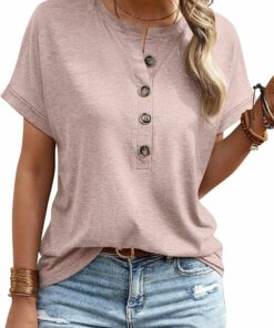 Casual Roll Sleeve Basic Tee VI30
