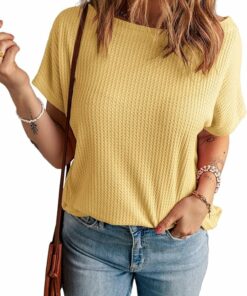 Women's Waffle Short Sleeve Tee VI28